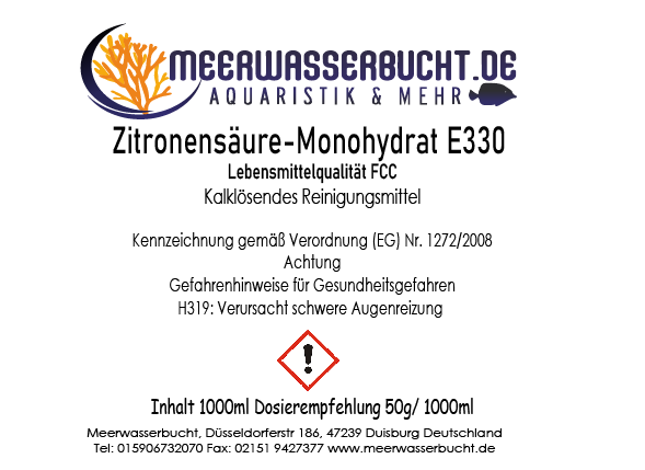 Zitronensäure Entkalker